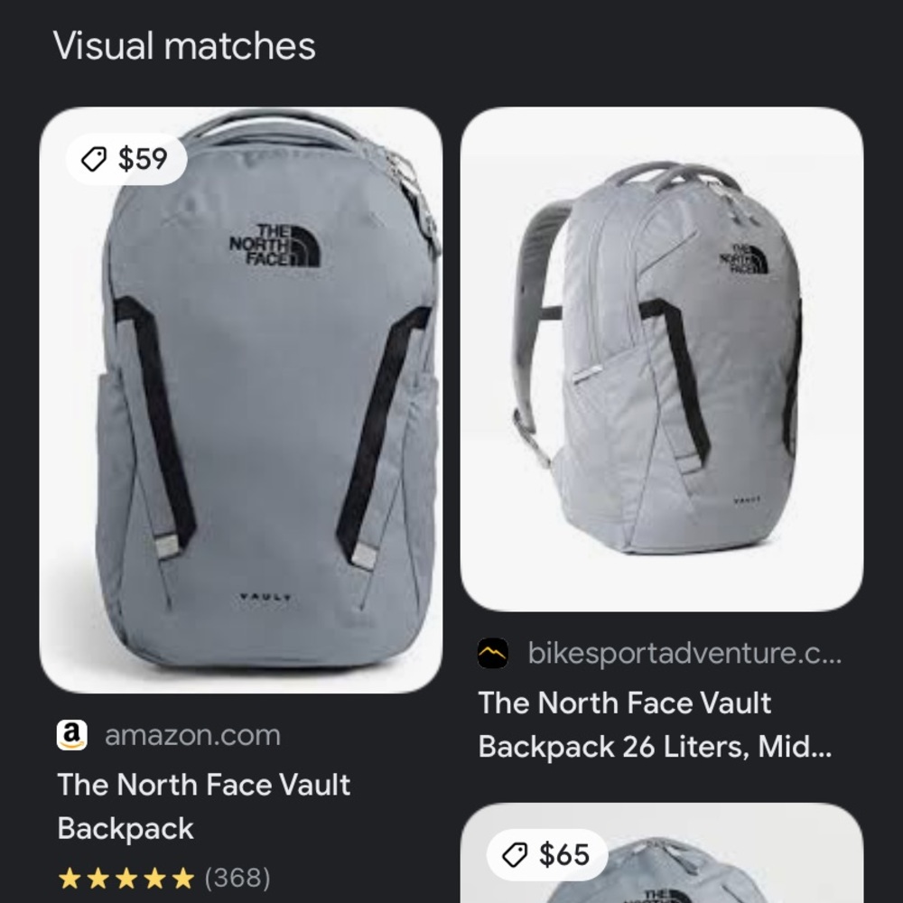 North Face Vault backpack